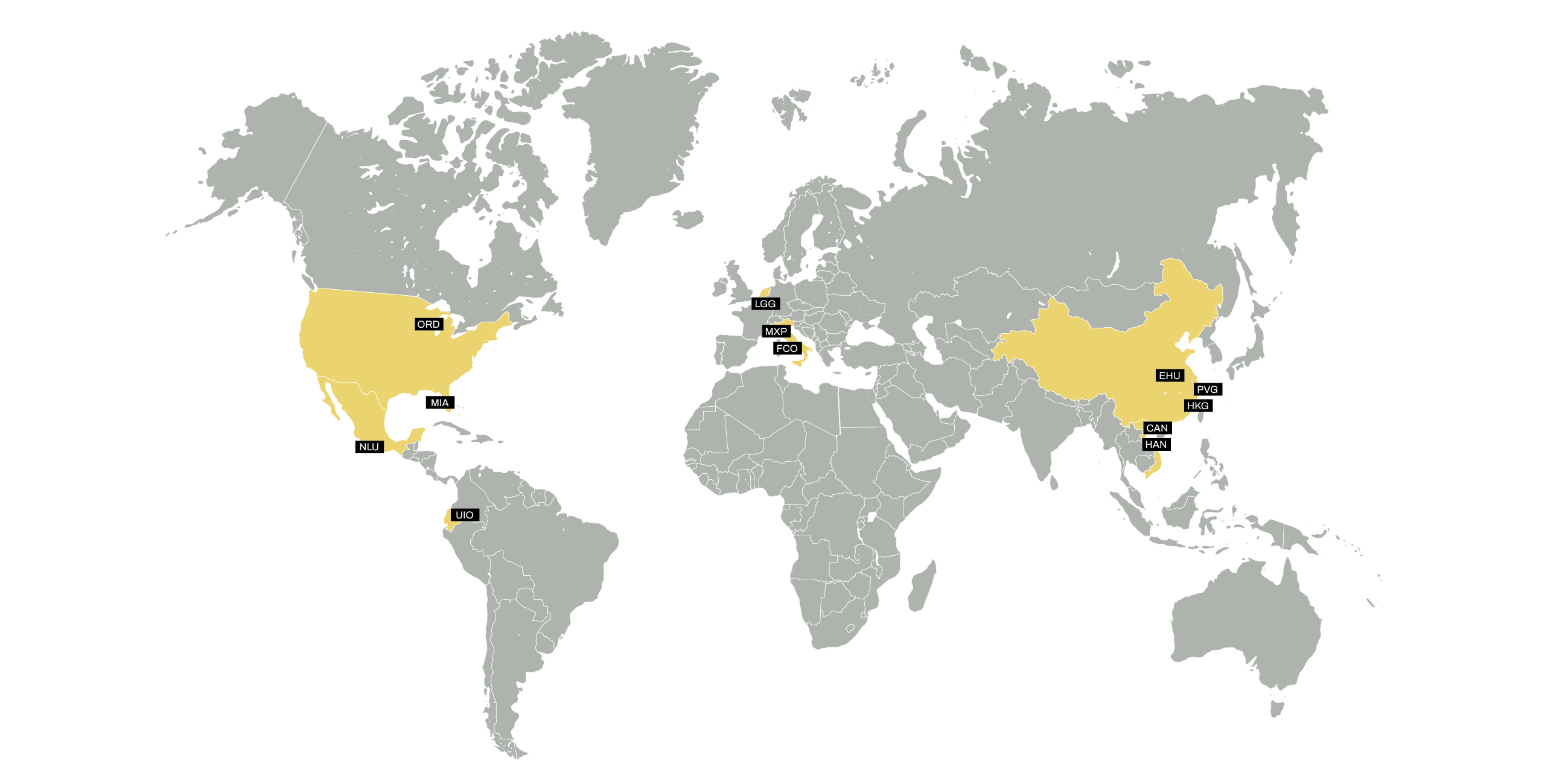 Network map for fresh products