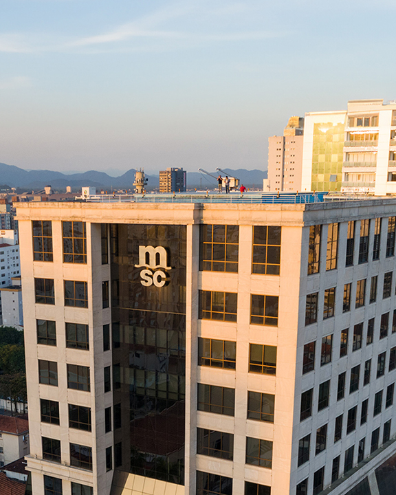 MSC Brazil headquarter office in Santos
