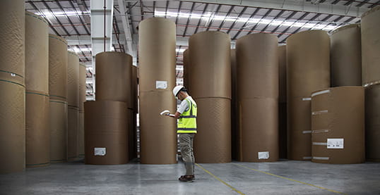 Employee in a warehouse