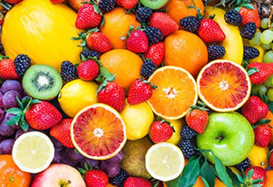 An array of fresh fruits