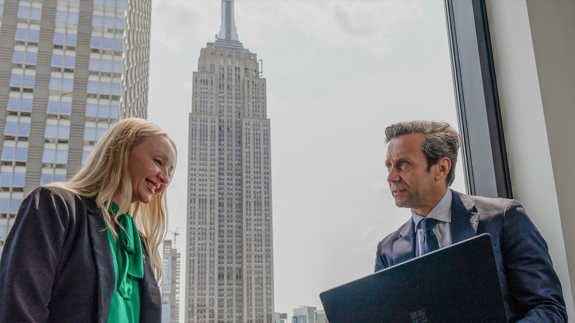 MSC employees having a discussion