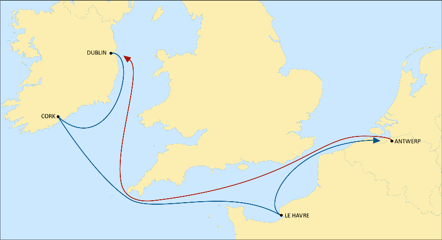 MSC Launches New Feeder Service from Dublin