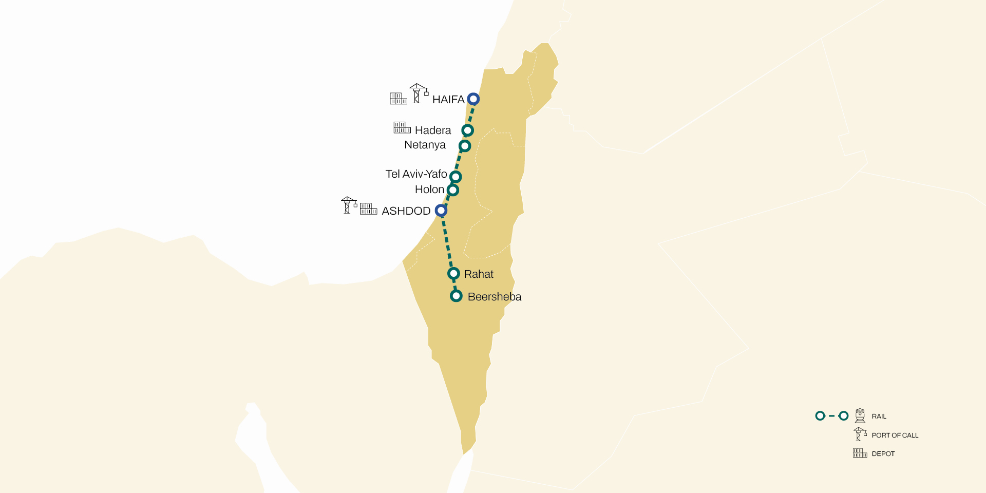 MSC Israel inland network
