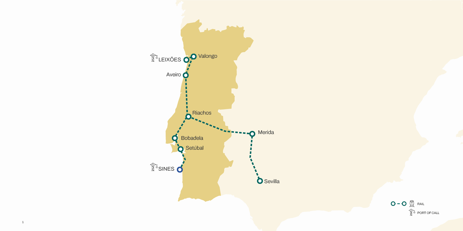 MSC Portugal inland network