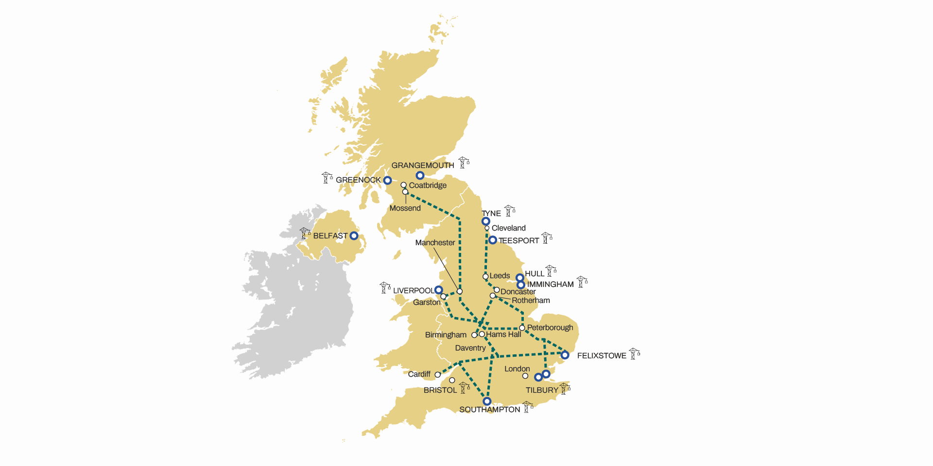 MSC UK inland network